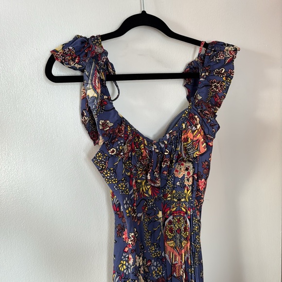 World Where You Live Maxi Dress Blue | Hell Molly - Picture 5 of 7